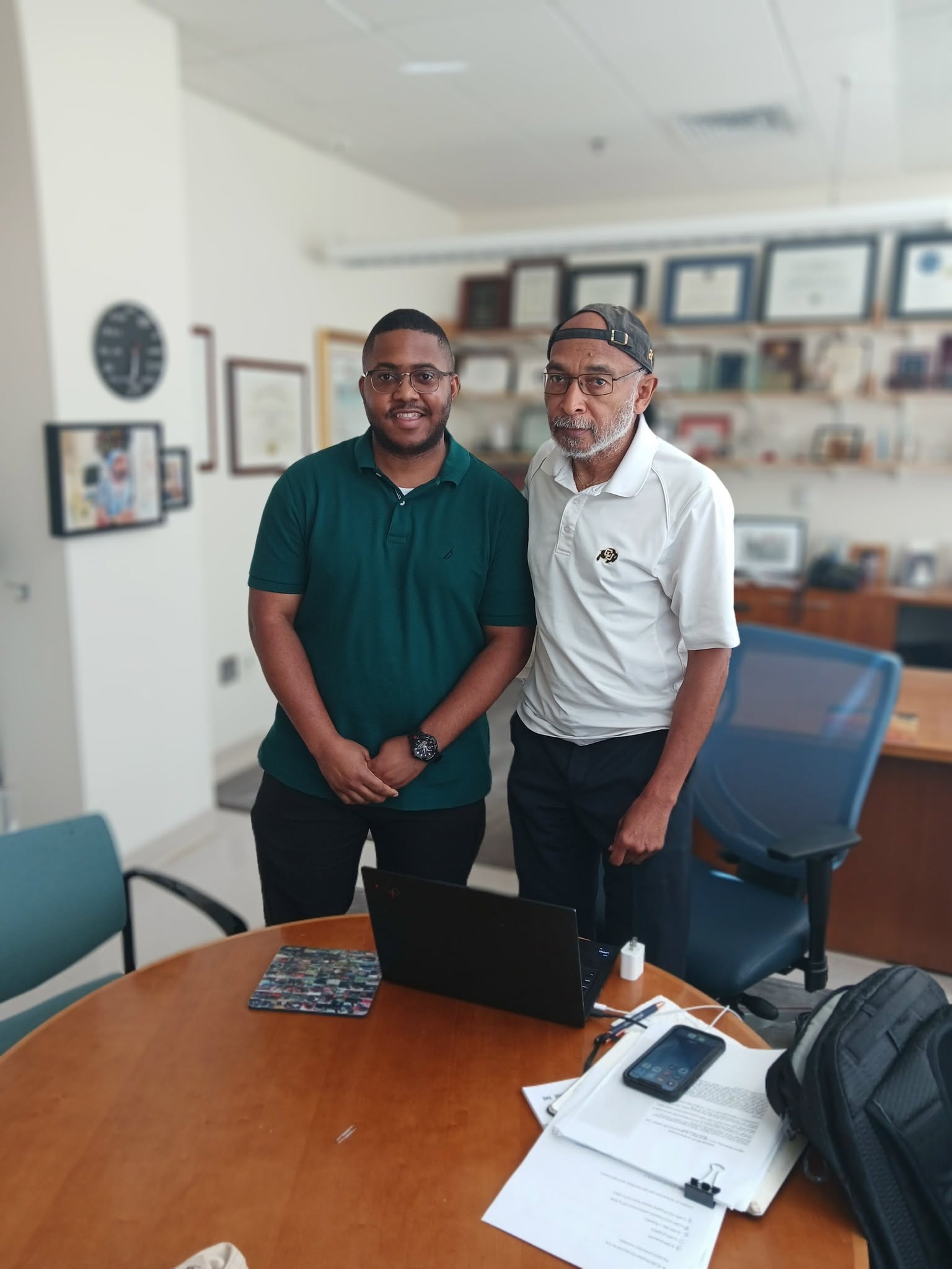 David Ferguson with Dr. Emery N. Brown